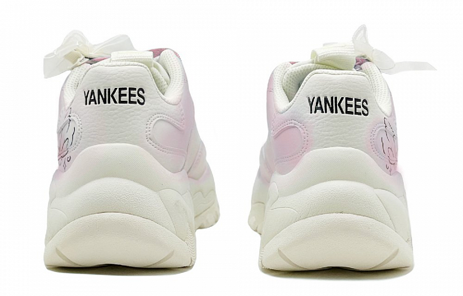 MLB Big Ball Chunky Wear-Resistant Height Increasing Low-Top Chunky Sneakers Unisex Pink
