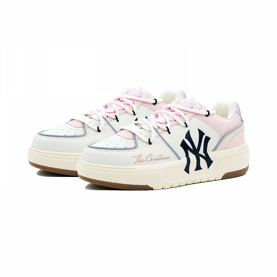 MLB Chunky Liner Anti-Slip Wear-Resistant Low-Top Skateboard Shoes Unisex Beige Pink купить в интернет-магазине Yoocart с быстрой доставкой по России.