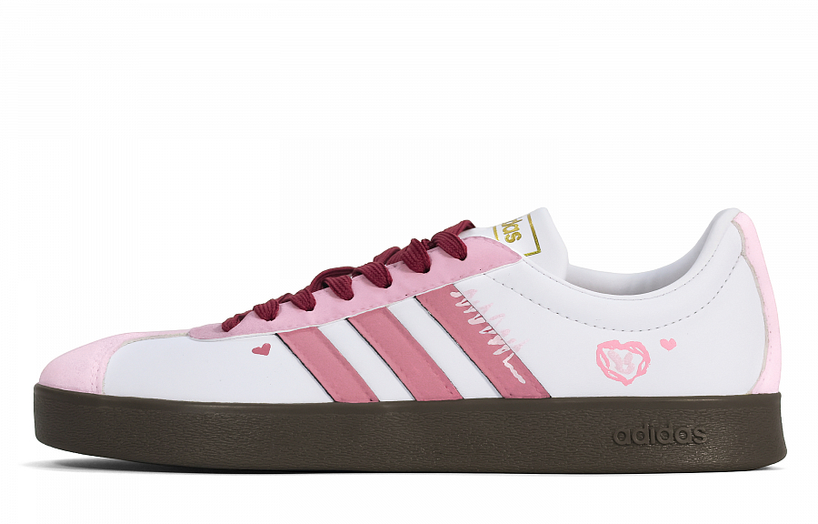 Adidas Neo VL Court 2.0 Kelu, Berry Story Anti Slip Wear Resistant Low Top Skateboard Shoes Unisex White Pink купить в интернет-магазине Yoocart с быстрой доставкой по России.