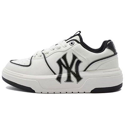 MLB Chunky Liner LTDZ Love, Shopping Bag Anti Slip Wear Resistant Low Top Skateboard Shoes Unisex Pink White