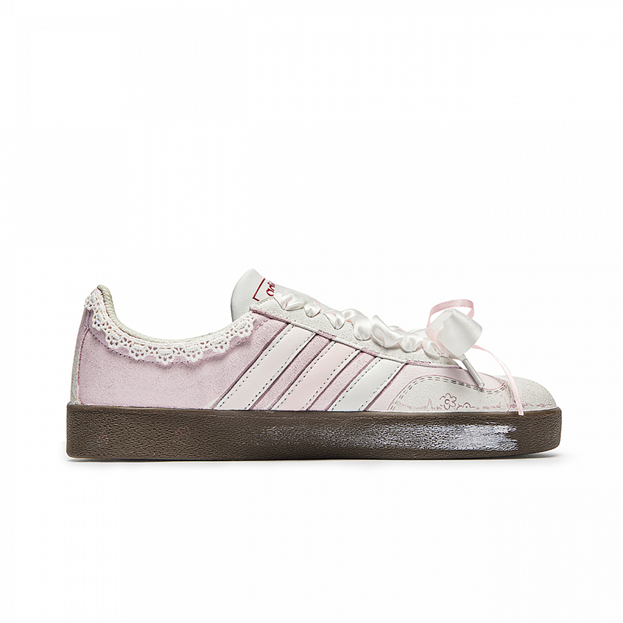 Adidas Neo VL Court Lifestyle WuJie, Peach Blossom Cat Shock Absorbers Low Top Skateboard Shoes Unisex Pink Brown купить в интернет-магазине Yoocart с быстрой доставкой по России.
