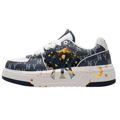 MLB Chunky Liner Skateboard Shoes Unisex Low Top Blue/Yellow