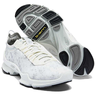 Ecco Striding C Slip-Resistant Low-Top Casual Running Shoes Men's Neon White