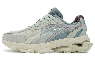 LI-NING 1990 Wear-Resistant Low-Top Casual Shoes Women's Gray