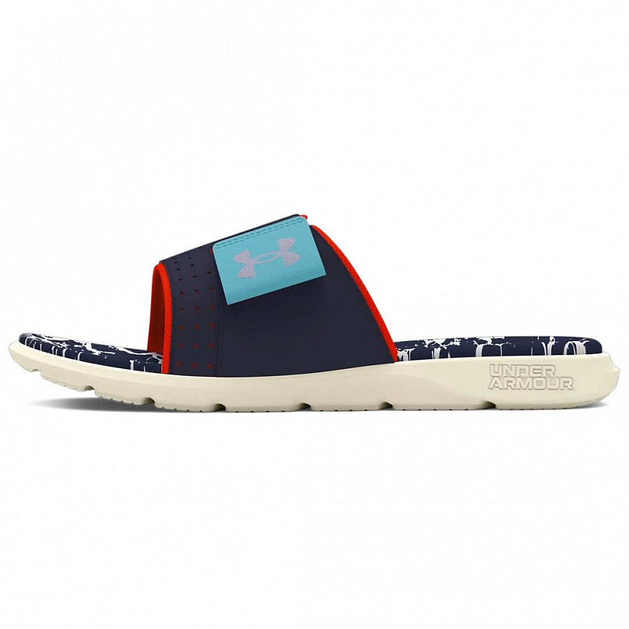 Under Armour Mercenary Quiet Slide Slippers Unisex Navy Blue