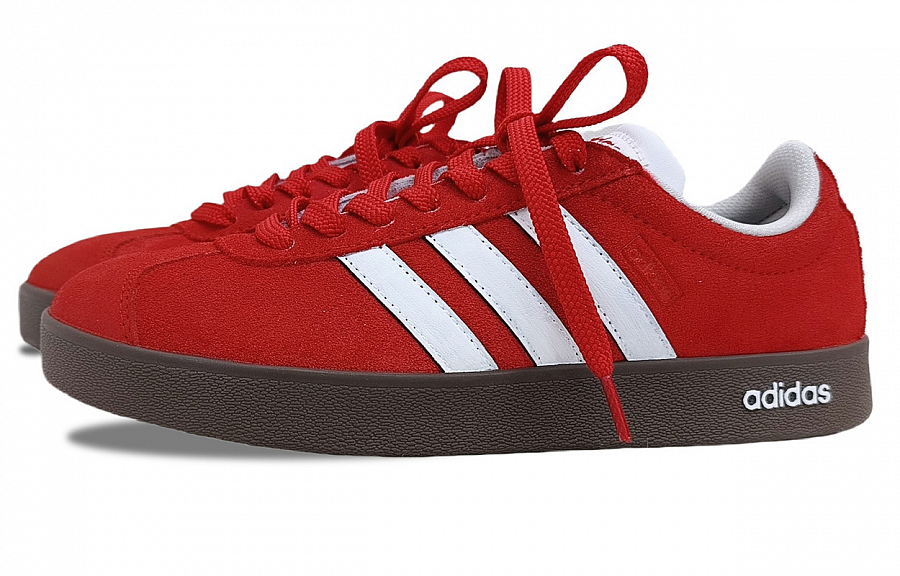Adidas Neo VL Court Lifestyle Abrasion Resistant, Lightweight, And Breathable Low Top Skateboard Shoes Unisex Red White купить в интернет-магазине Yoocart с быстрой доставкой по России.