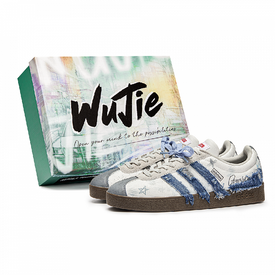 Adidas Neo VL Court Lifestyle Indigo Cushioning Low Top Skateboard Shoes Unisex Blue Brown купить в интернет-магазине Yoocart с быстрой доставкой по России.