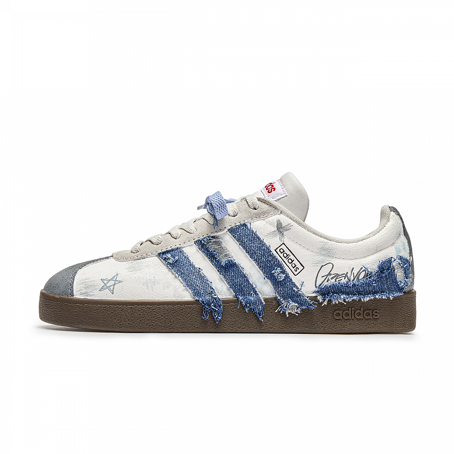 Adidas Neo VL Court Lifestyle Indigo Cushioning Low Top Skateboard Shoes Unisex Blue Brown купить в интернет-магазине Yoocart с быстрой доставкой по России.
