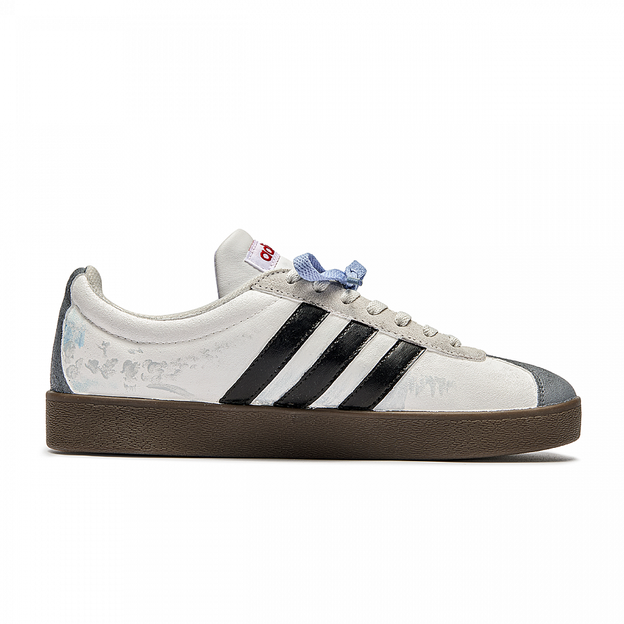 Adidas Neo VL Court Lifestyle Indigo Cushioning Low Top Skateboard Shoes Unisex Blue Brown купить в интернет-магазине Yoocart с быстрой доставкой по России.