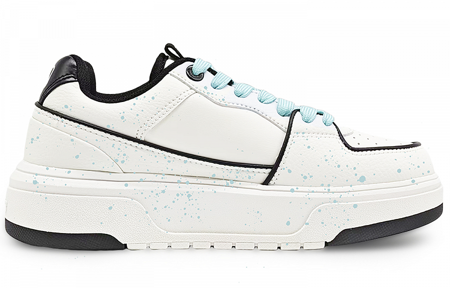 MLB Chunky Liner Abrasion Resistant Low Top Skateboard Shoes Unisex White Blue