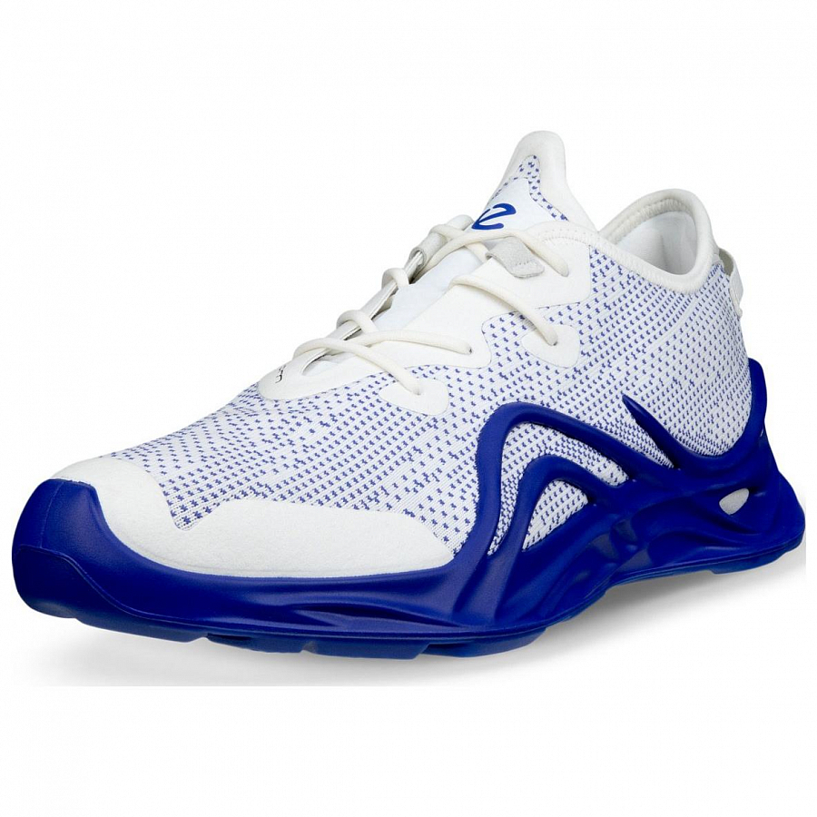 Ecco Biom Infinite Anti Slip Wear Resistant Low Top Casual Shoes Men's White Blue купить в интернет-магазине Yoocart с быстрой доставкой по России.