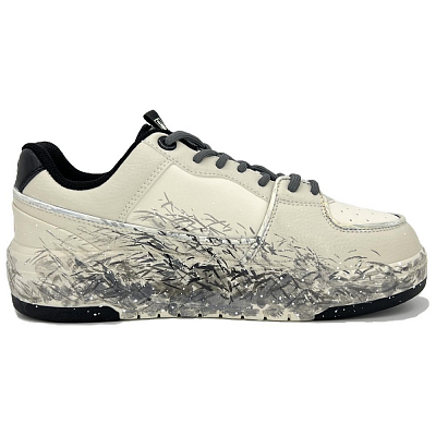MLB Chunky Liner Anti-Slip And Wear-Resistant Height Increasing Low-Top Skateboard Shoes Unisex White