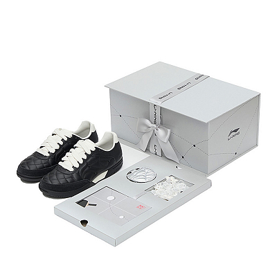 LiNing Shock Absorbers With Slip Resistant And Abrasion Resistant Properties Low Top Casual Shoes Unisex Black