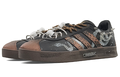 Adidas Neo VL Court 2.0 Lightweight Low-Top Skateboard Shoes Unisex Black Brown