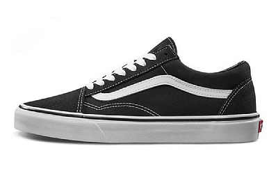 Vans Old Skool Slip Resistant Low Top Skateboard Shoes Unisex Black White