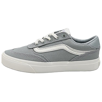 Vans Brooklyn LS Anti Slip Wear Resistant Low Top Skateboard Shoes Women's Gray
