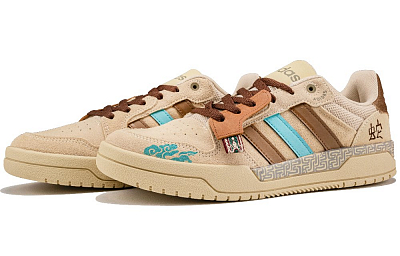 Adidas Neo Entrap Wear-Resistant Slip-Resistant Low-Top Skateboard Shoes Unisex Light Brown