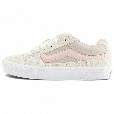 Vans Caldrone Anti Slip Wear Resistant Low Top Skateboard Shoes Women's Beige Pink