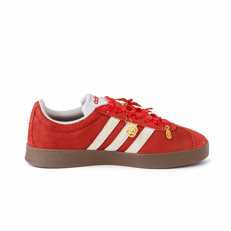 Adidas Neo Vl Court Classic Slip Resistant Cushioning Abrasion Resistant Low Top Skateboard Shoes Unisex Red купить в интернет-магазине Yoocart с быстрой доставкой по России.