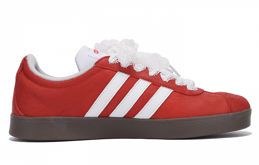 Adidas Neo Vl Court Classic Anti-Slip Wear-Resistant Low-Top Skateboard Shoes Unisex Red White купить в интернет-магазине Yoocart с быстрой доставкой по России.