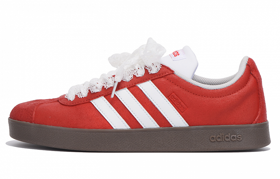 Adidas Neo Vl Court Classic Anti-Slip Wear-Resistant Low-Top Skateboard Shoes Unisex Red White купить в интернет-магазине Yoocart с быстрой доставкой по России.