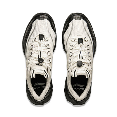 LiNing Cushioning Rebound Wear-Resistant Low-Top Casual Shoes Women's White Black