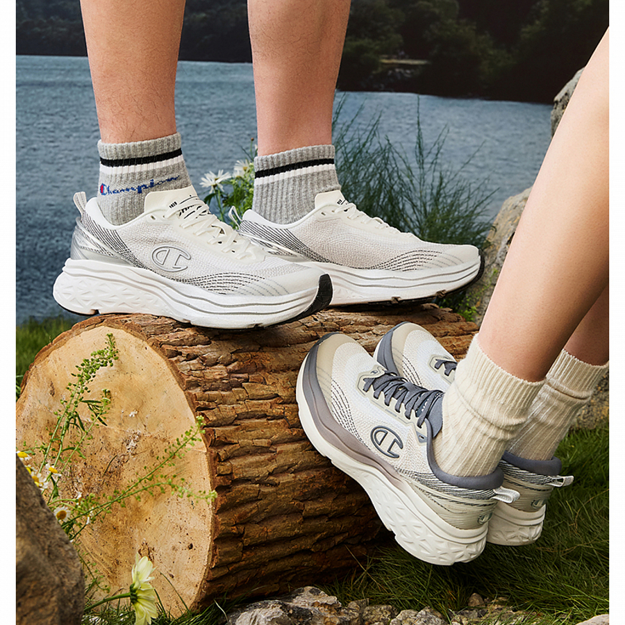 Champion Low Top Casual Shoes Women's Milk White/Smoke Gray купить в интернет-магазине Yoocart с быстрой доставкой по России.