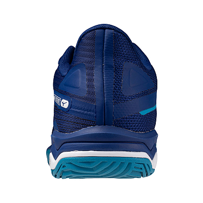 Mizuno Wave Exceed Light 2 Cushioning, Wear Resistant Low Top Tennis Shoes Unisex Dark Blue