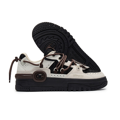 Champion Low Top Skateboard Shoes Women's Black/Milk White