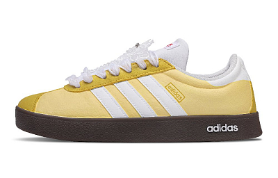 Adidas Neo VL Court Lifestyle Low Top Skateboard Shoes Unisex Yellow
