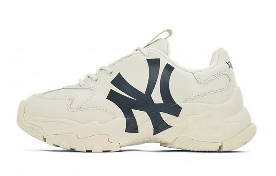 MLB Big Ball Chunky Dark Shadow Anti Slip Wear Resistant Low Top Chunky Sneakers Unisex Beige Yellow купить в интернет-магазине Yoocart с быстрой доставкой по России.