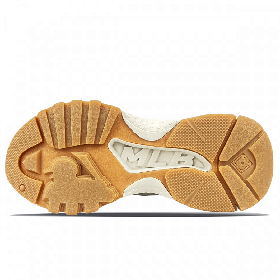 MLB Big Ball Chunky Abrasion Resistant Slip Resistant Low Top Chunky Sneakers Unisex Beige Brown