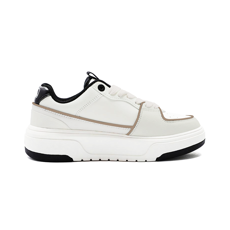 MLB Chunky Liner Skateboard Shoes Unisex Low Top Ecru