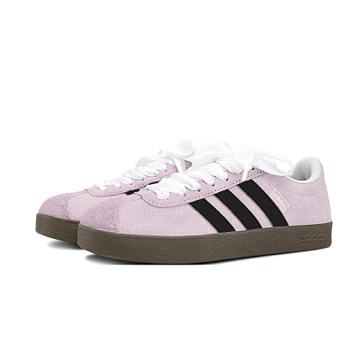 Adidas Neo VL Court Lifestyle Slip Resistant, Abrasion Resistant, And Balanced Low Top Skateboard Shoes Unisex Pink