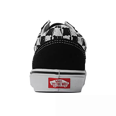 Vans Old Skool Anti Slip Wear Resistant Low Top Skateboard Shoes Unisex Black White