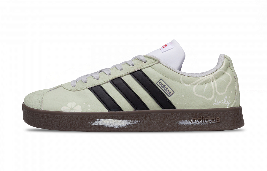 Adidas Neo VL Court 2.0 Lucky Clover Slip Resistant Shock Absorbers Low Top Skateboard Shoes Unisex Light Green купить в интернет-магазине Yoocart с быстрой доставкой по России.