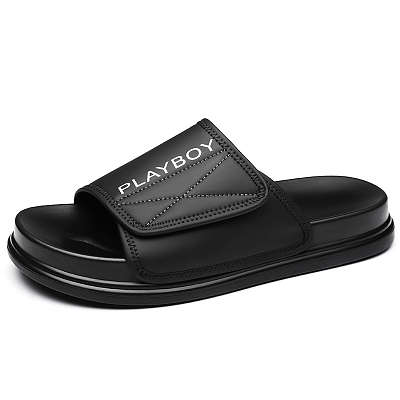Playboy PU Polyurethane Stitching Slip-Resistant Slide Slippers Men's