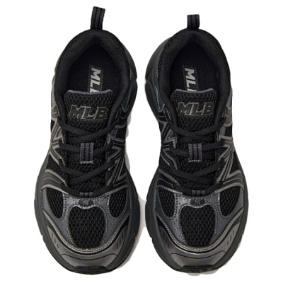 MLB Chunky Runner Ace Runner Abrasion Resistant Low Top Running Shoes Unisex Black