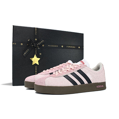Adidas Neo VL Court 2.0 Anti-Slip Wear-Resistant Low-Top Skateboard Shoes Unisex Pink
