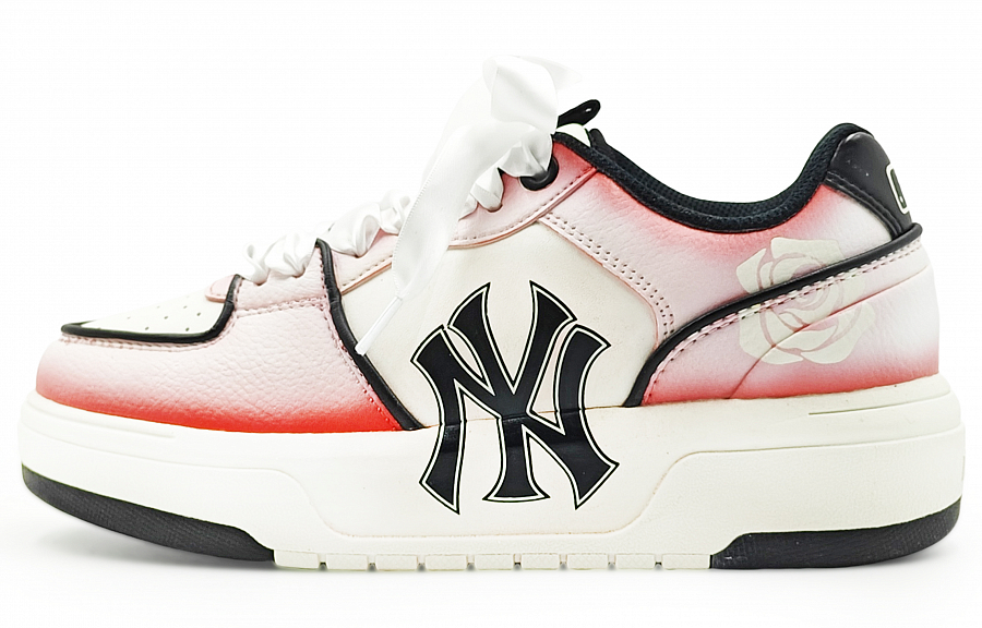 MLB Chunky Liner Abrasion Resistant Low Top Skateboard Shoes Unisex Red White