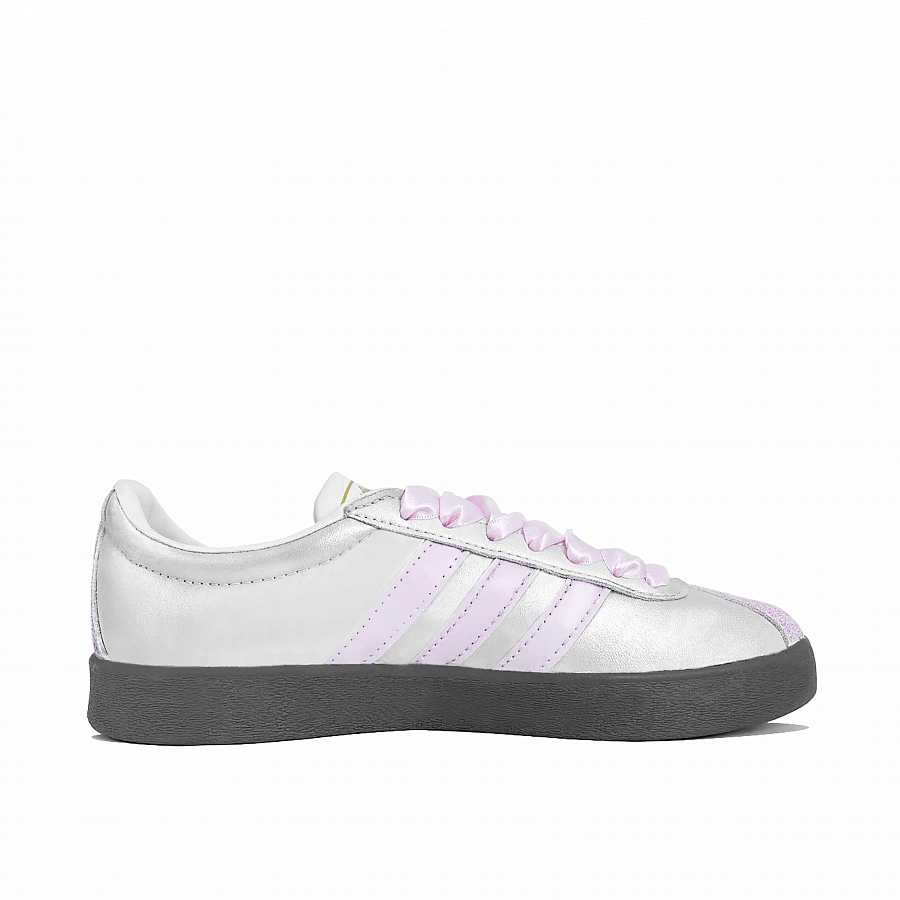 Adidas Neo VL Court 2.0 Galaxy Pink Spiral Lightweight Low Top Skateboard Shoes Unisex Silver Pink купить в интернет-магазине Yoocart с быстрой доставкой по России.