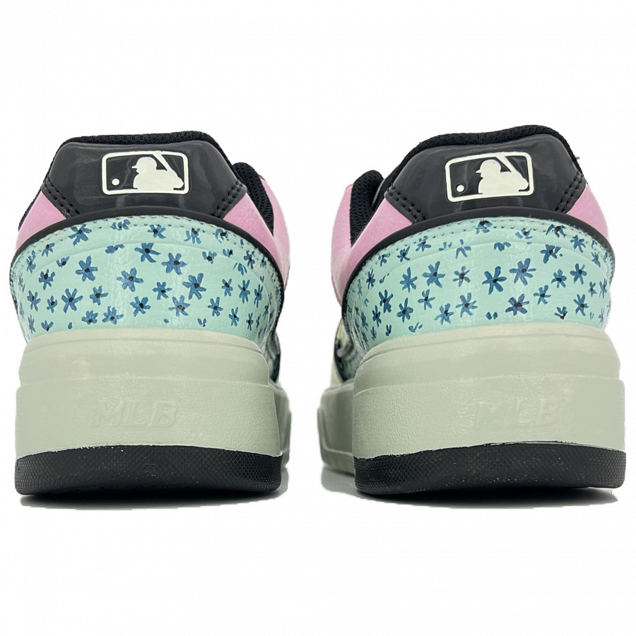 MLB Chunky Liner Anti-Slip Wear-Resistant Low-Top Skateboard Shoes Unisex Yellow Pink