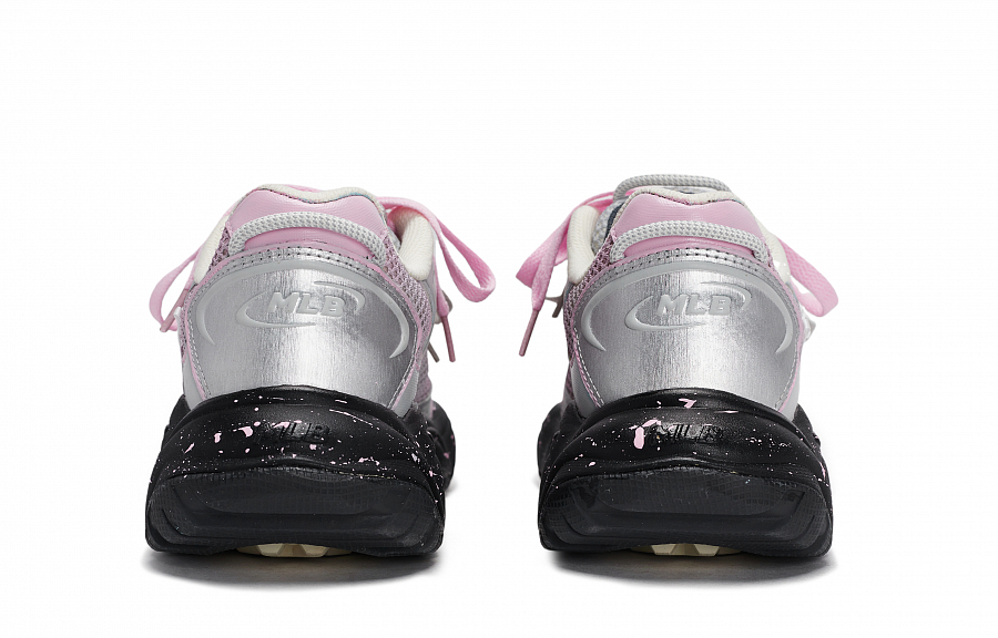MLB New York Yankees Chunky Sneakers Unisex Low Top Black/Pink/Silver