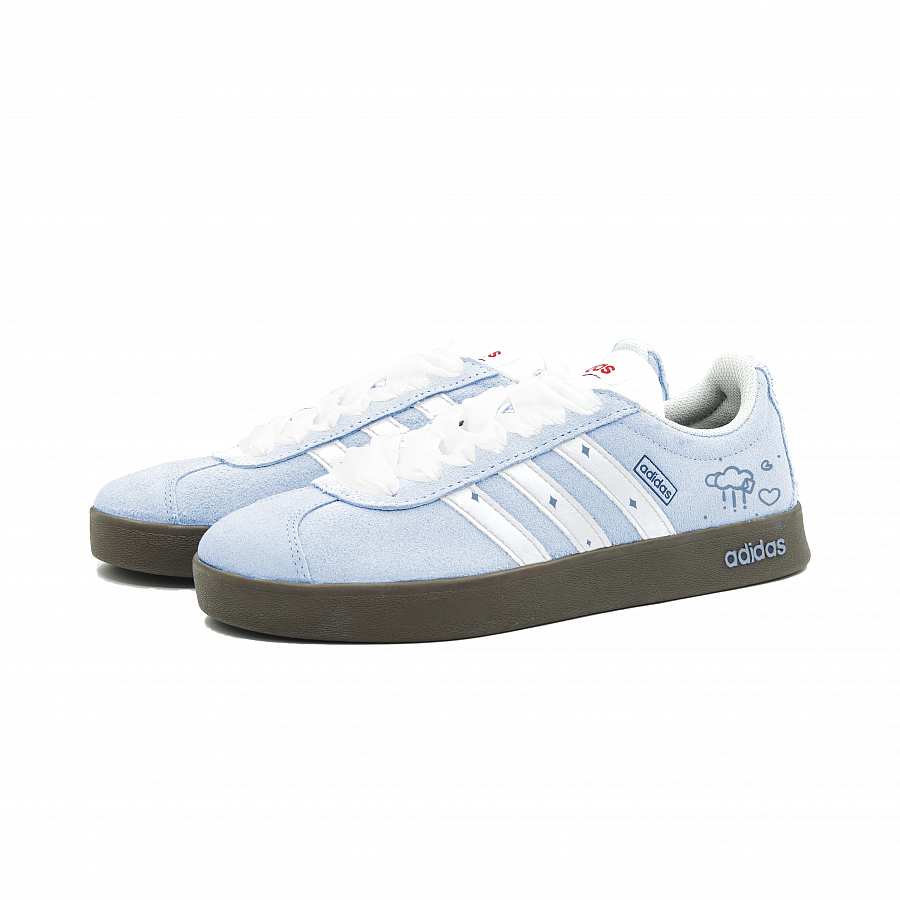 Adidas Neo VL Court Lifestyle Skateboard Shoes Unisex Low Top Blue/Silver купить в интернет-магазине Yoocart с быстрой доставкой по России.