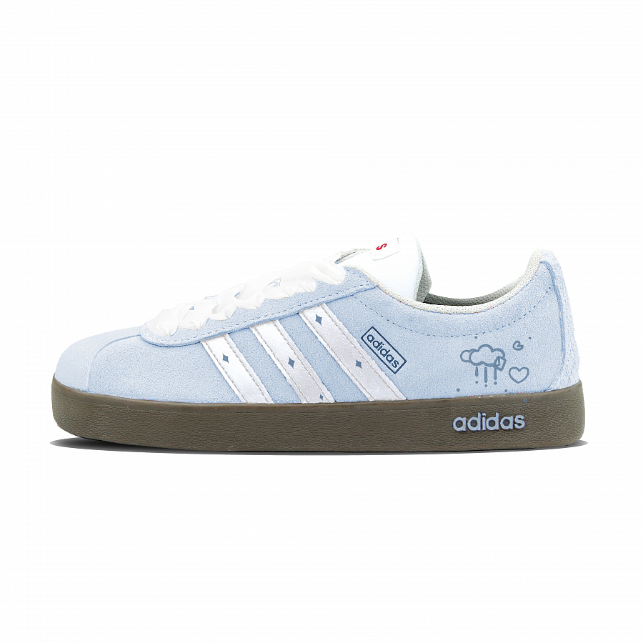 Adidas Neo VL Court Lifestyle Skateboard Shoes Unisex Low Top Blue/Silver купить в интернет-магазине Yoocart с быстрой доставкой по России.
