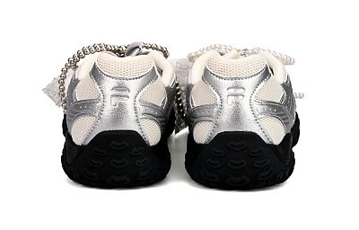 FILA Eschape Ballet Girlish SAML Anti-Slip Wear-Resistant Low-Top Running Shoes Unisex Silver White