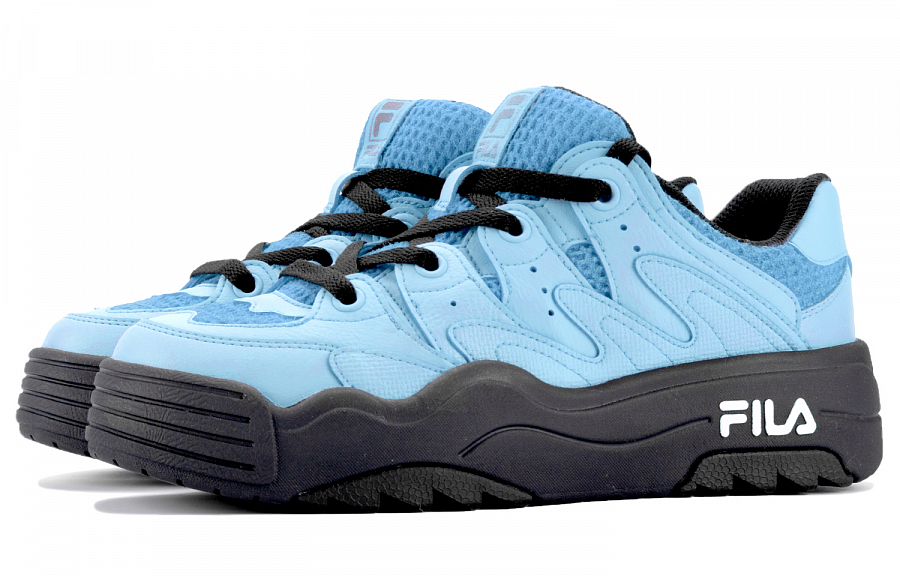 FILA Rosetta Anti Slip Wear Resistant Low Top Casual Shoes Women's Black Blue купить в интернет-магазине Yoocart с быстрой доставкой по России.