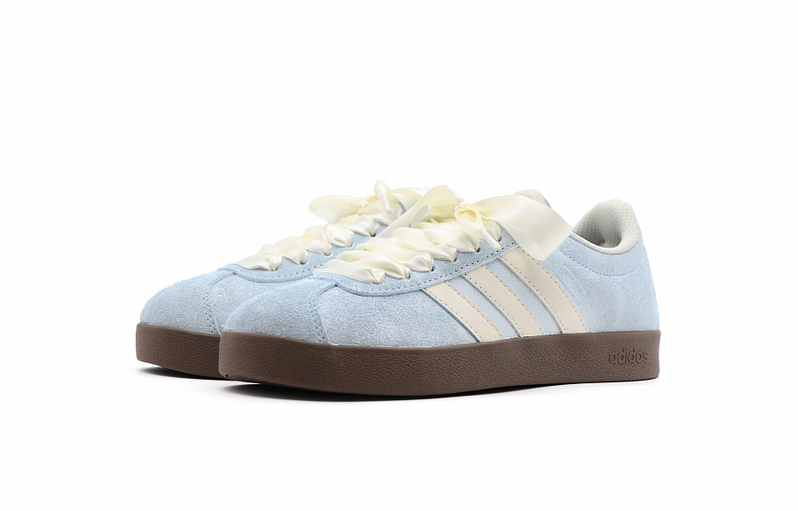 Adidas Neo VL Court 2.0 Anti-Slip Wear-Resistant Low-Top Skateboard Shoes Unisex Beige Blue купить в интернет-магазине Yoocart с быстрой доставкой по России.