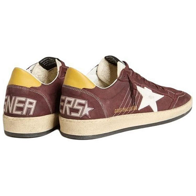 Golden Goose Ball Star College Group Low Top Skateboard Shoes Women's Dark Brown