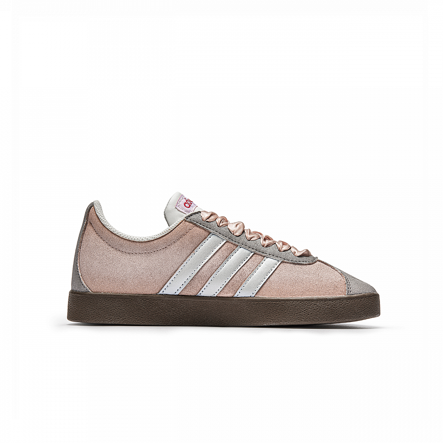 Adidas Neo VL Court Lifestyle Skateboard Shoes Unisex Low Top Pink/Brown купить в интернет-магазине Yoocart с быстрой доставкой по России.